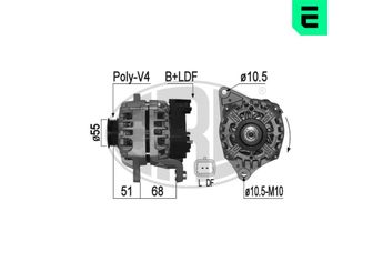 Alternatör  ERA 209143A  23100AX610 23100-AX610 23100AX62A 23100-AX62A
