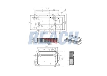 Motor Yağ Soğutucu  SAGEM 34113  55255370 46339929 1616315180 1616315280 1630730980 1657188380 1672368880 46339229 55283611