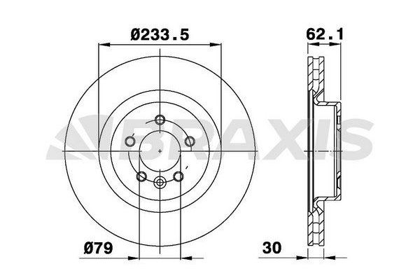 Fren Disk Ayna Ön Sağ ve Sol Land Rover Range Rover Sport (01.2005->)  BRAXIS AD0984