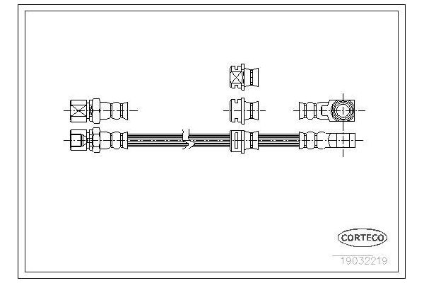 Fren Hortumu Ön Sağ veya Sol MGA 51496
