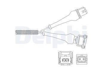 Oksijen (Lambda) Sensörü  DELPHI ES11041-12B1  3547001 9207998