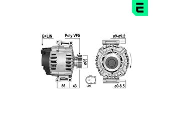 Alternatör  ERA 209695A  7K903023H 07K903023H 7K903023HX 07K903023HX 7K903023J 07K903023J 7K903023JX 07K903023JX