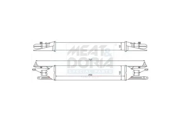 Turbo Radyatörü  Alfa Romeo MiTo (145)(2008->)  VALEO 818823