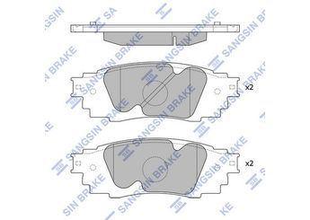 Fren Disk Balata Arka SANGSIN SP4091  44660E060 446648160 044660E060 0446648160 446610010 0446610010