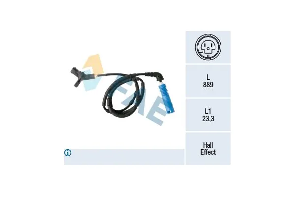 Abs Sensörü Arka Sağ veya Sol BMW Z4 M Serisi Roadster (E85)(2006->)  FAE 78462