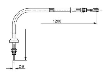 El Fren Teli Arka Sağ veya Sol FASE 11-969-023  
