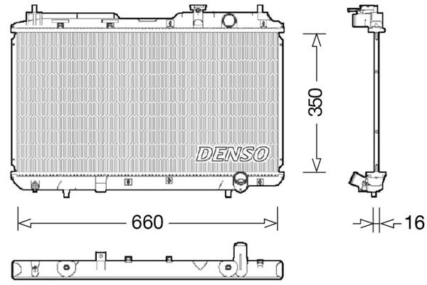 Su Radyatörü  DENSO DRM40034