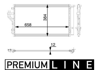Klima Radyatörü  MAHLE AC 56 000P  976062Y500 676062Y501 976062Y501 97606-2Y501