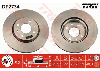 Fren Disk Ayna Ön Sağ ve Sol WALBURG WBD1017  4249L2 4249E5 424973 424974 60812137 0000060812137 46401356 46831041 51896287 51896288 52015293 71739640 0051896288 1606321980 16 063 219 80 1618879780 16 188 797 80 4249 73 4249 74 4249 E5 4249 L2 0000051896288 71765641 0000071765641 46542383 52063172 59064264