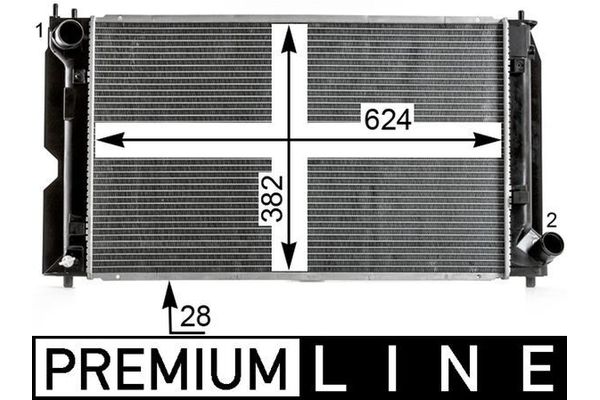 Su Radyatörü  Audi A6 Allroad Quattro (4FH)(10.2008->)  MAHLE CR 2016 000P