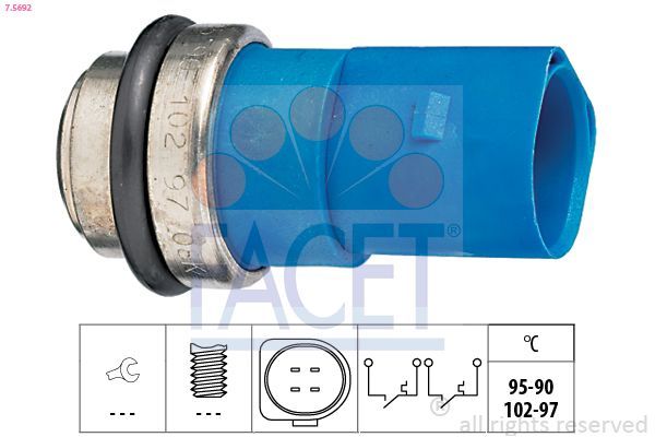 Fan Müşürü  Audi S6 Sedan (4B4)(06.2001->)  FACET 7.5692