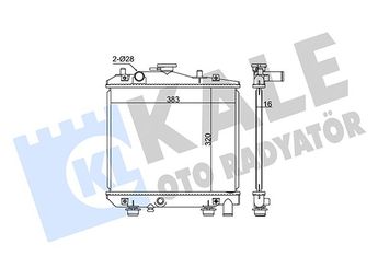 Su Radyatörü  KALE 348350  25431 2E000 B10215200 B102-15-200 B11315200 B113-15-200 B39815201 KK12015200B KK13915200A KK139-15-200 A KK15015200 KK150-15-200 KK15015200A KK150-15-200 A