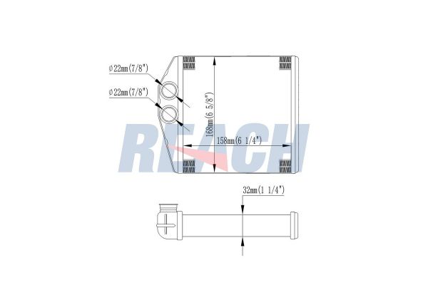 Kalorifer Radyatörü  Opel Combo (Corsa C)(2001->)  KRAFTVOLL 08050083
