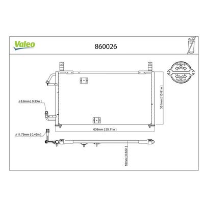 Klima Radyatörü  VALEO 860026