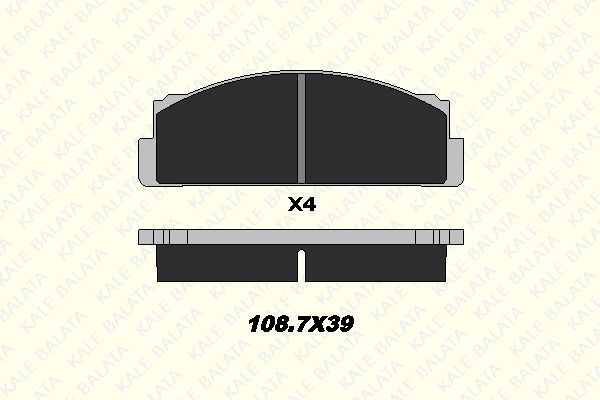 Fren Disk Balata Ön KALE BALATA 20073 173 04