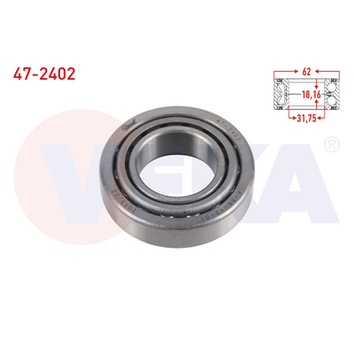 Teker Rulmanı Ön Sağ veya Sol Mazda E-Serie E2000 (1984->2002)  VEKA 47-2402