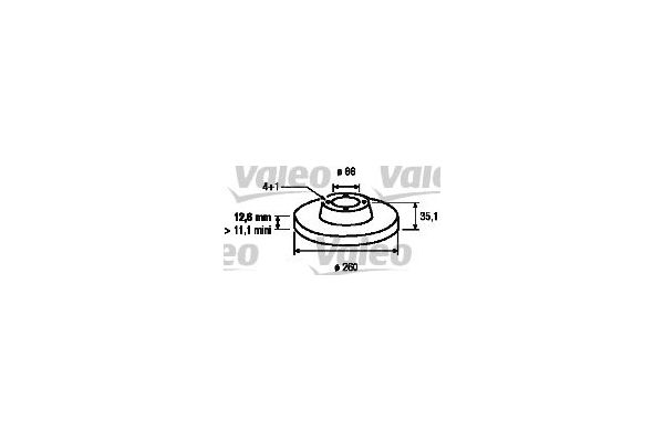 Fren Disk Ayna Ön Sağ ve Sol BMW 3 Serisi Sedan/Coupe (E30)(1982->)  VALEO 186118