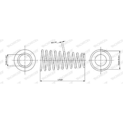 Helezon Yayı Arka Toyota Corolla (E9)(1987->)  ASPART 1CSP1102