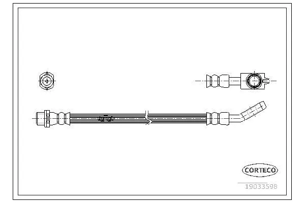 Fren Hortumu Arka Sağ veya Sol Audi A4 Avant (B5)(11.1994->)  BSG 11-730-013