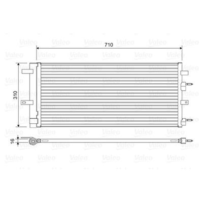 Klima Radyatörü  Ford Mondeo S.Wagon (CNG)(2014->)  VALEO 822618