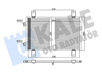 Klima Radyatörü  KALE 377600  6455CG 1340166080 6455.CG
