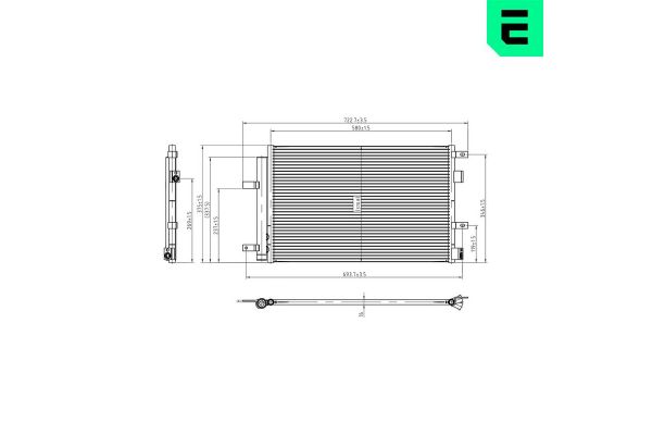 Klima Radyatörü  Jaguar XF (01.2008->)  ERA 667433