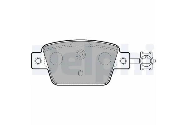 Fren Disk Balata Arka Fiat Multipla (186)(09.2004->)  DELPHI LP2486