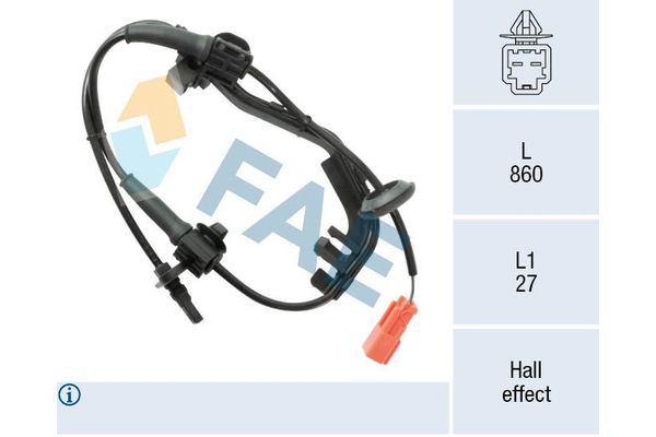 Abs Sensörü Arka Sağ Honda Jazz (GD1/5)(01.2002->)  MGA 33635