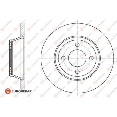 Fren Disk Ayna Ön Sağ ve Sol Audi 80 (08.1991->)  EUROREPAR 1618868280