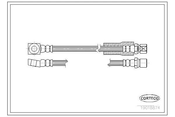 Fren Hortumu Ön Sağ veya Sol Opel Astra F Van (1991->)  OTOZONE FHO5000