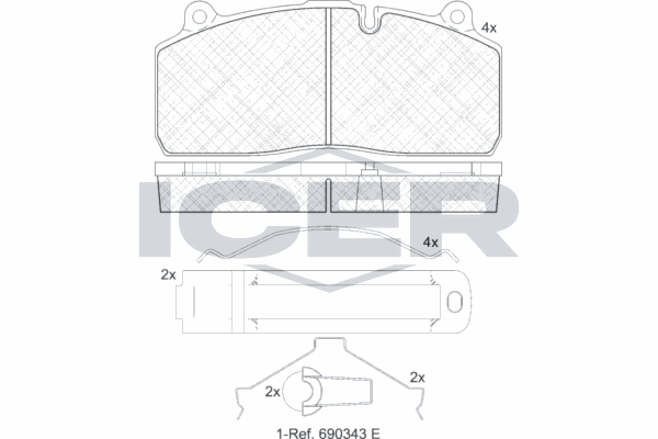 Fren Disk Balata Arka GRAP 94130