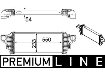 Turbo Radyatörü  MAHLE CI 238 000P  A1645001900 1645001900 164 500 19 00 2515000000 251 500 00 00 A 164 500 19 00 A2515000000 A 251 500 00 00