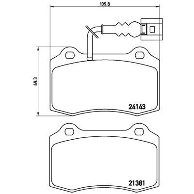Fren Disk Balata Ön Seat Leon (1M1)(11.1999->)  BREMBO P 85 104