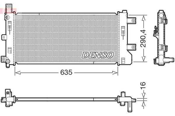 Su Radyatörü  DENSO DRM46105