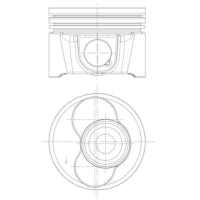 Piston (81.01MM-STD)  GOETZE 87-72176-STD