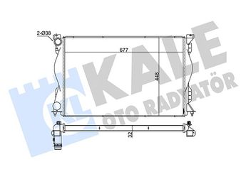 Su Radyatörü  KALE 348315  A1405001003 4F0121251Q 4F0.121.251 Q