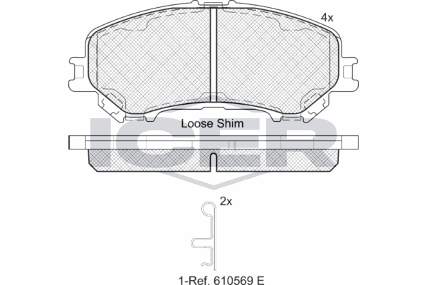 Fren Disk Balata Ön Nissan Qashqai (J11E)(2013->)  AYD 60117A