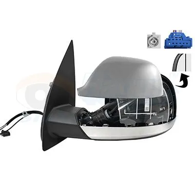 Dikiz Aynası Dış Sol Volkswagen T6.1 Transporter Caravelle (SH)(10.2019->2024)  MADE IN TAIWAN 2H1857507CE