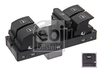 Cam Açma Düğmesi Ön Sağ veya Sol FEBI BILSTEIN 37489  1K4959857BREH 1K4959857B 1K4 959 857 B 1K4 959 857 B REH 1K4959857AREH 1K4959857REH