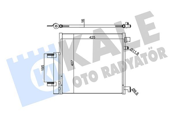 Klima Radyatörü  Chevrolet Spark (2009->)  KALE 342515