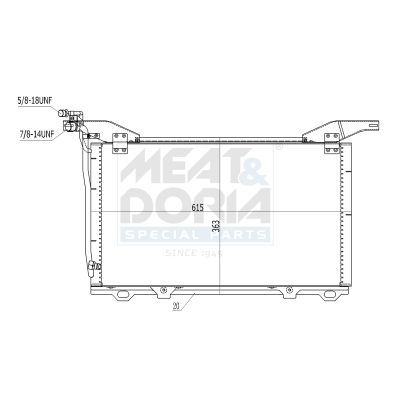 Klima Radyatörü  Mercedes E -Serisi (Dizel) Sedan (BM 210)(05.1995->)  WENDERPARTS MA2108300370