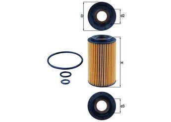 Yağ Filtresi  MAHLE OX 153/7D2  A6511800109 K68091827AA 00K68091827AA 68091826AA 68091827AA K68091826AA 15209HG00A LR022896 6511800009 6511800109 6511800309 6511840025 A6511800309 A651 180 03 09 A6511800009 A651180010990 A6511840025 LR0 22896