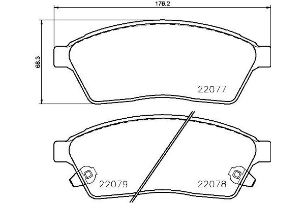 Fren Disk Balata Ön Cadillac SRX (2010->)  BREMBO P 09 009