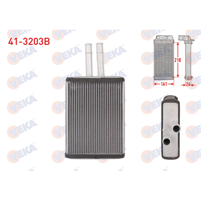 Kalorifer Radyatörü  Opel Vectra B 4/5 Kapı (1995->)  VEKA 41-3203B