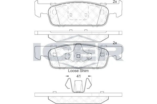 Fren Disk Balata Ön Renault Logan / Symbol III (2013->)  KALE BALATA 25728 180 05 ANS KD13