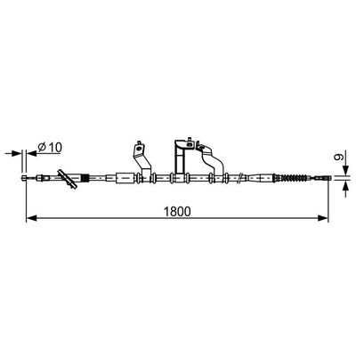 El Fren Teli Arka Sağ Hyundai Tucson (JM)(2004->)  PARTS-MALL PTA-524