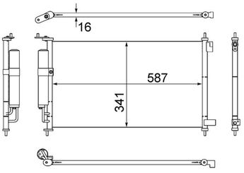 Klima Radyatörü  MAHLE AC 559 000S  92100EL000 92100-EL000 92100EL00A