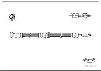 Fren Hortumu Ön Sağ veya Sol MAHER 03852  G03043980
