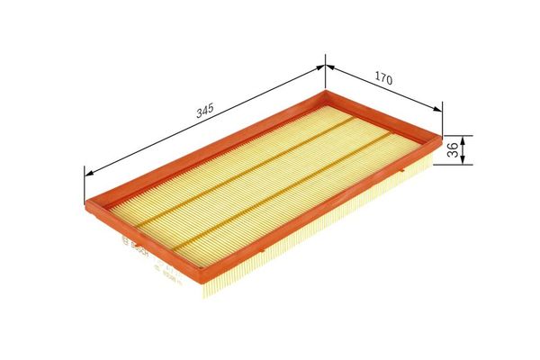 Hava Filtresi  Volvo S40 Sedan (09.1995->)  BOSCH 1 457 433 272