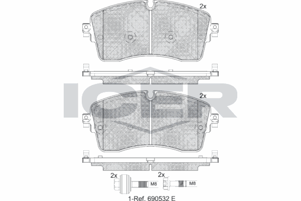 Fren Disk Balata Ön Land Rover Range Rover Sport (2013->)  WONGA 271006
